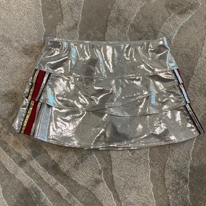Lucky in Love silver tennis skirt